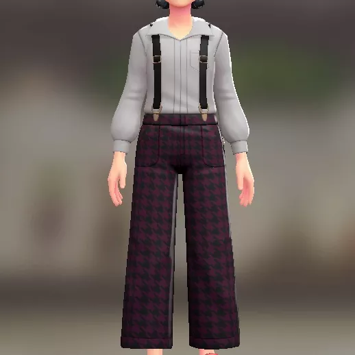 サスペンダーパンツセット