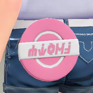 バイカラーサークルポーチ