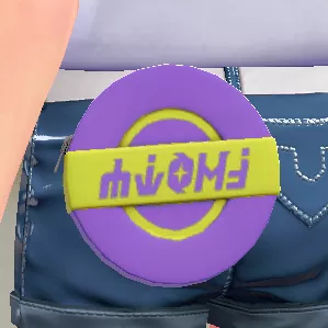 バイカラーサークルポーチ