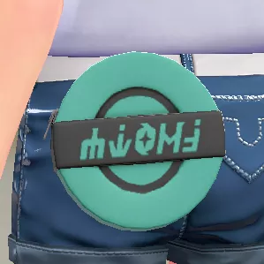 バイカラーサークルポーチ