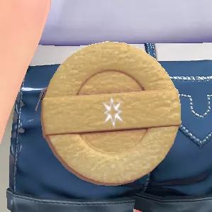 レザーサークルポーチ