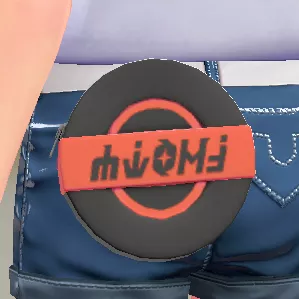 バイカラーサークルポーチ