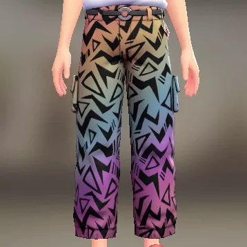 パターンカーゴパンツ