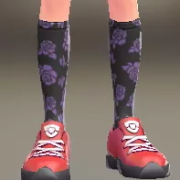 ローズパターンハイソックス