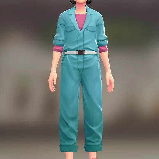 ジャンプスーツ＆シャツセット