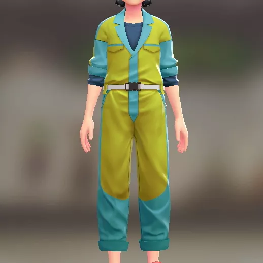 ジャンプスーツ＆シャツセット