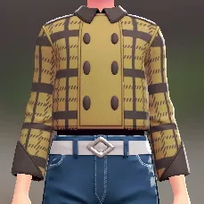 チェックがらショートPコート