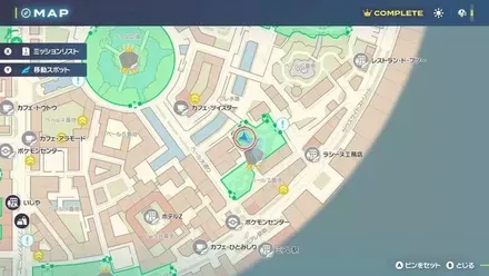 クレッフィのマップ