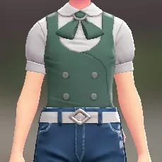 ベスト＆リボンブラウスセット