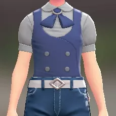 ベスト＆リボンブラウスセット