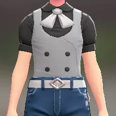 ベスト＆リボンブラウスセット