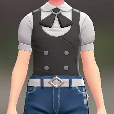 ベスト＆リボンブラウスセット