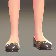 チェックがらパンプス