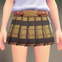 チェックプリーツキュロット