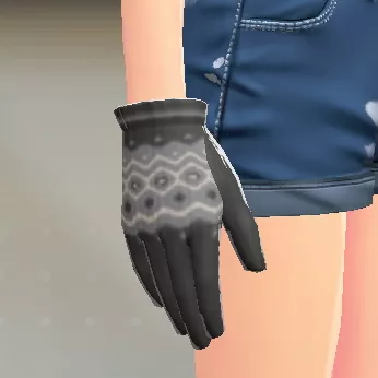 ジオメトリーニットグローブ