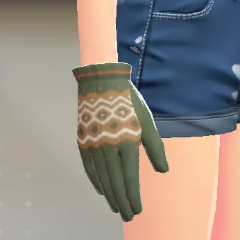 ジオメトリーニットグローブ