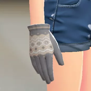 ジオメトリーニットグローブ