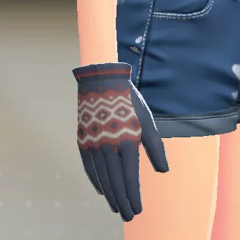 ジオメトリーニットグローブ