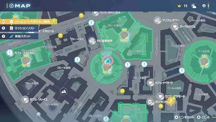 ガメノデスのマップ