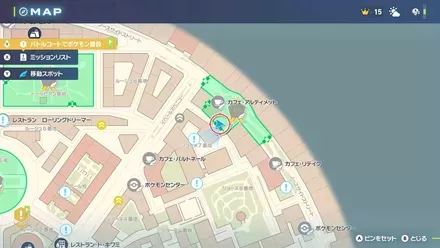 ホイーガの出現場所の画像