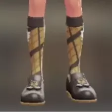 チェックがらハイソックス