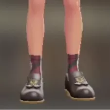 チェックロークルーソックス