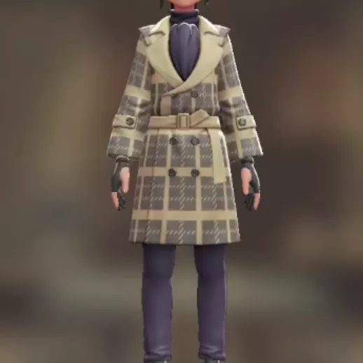 トレンチコート＆パンツセット