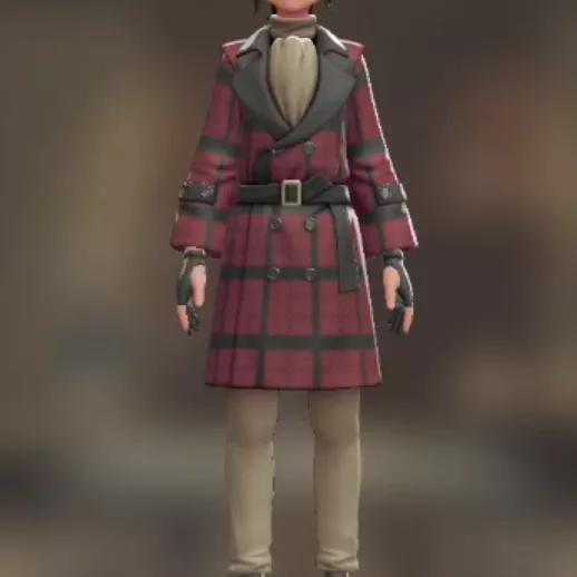 トレンチコート＆パンツセット