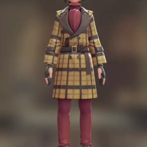 トレンチコート＆パンツセット