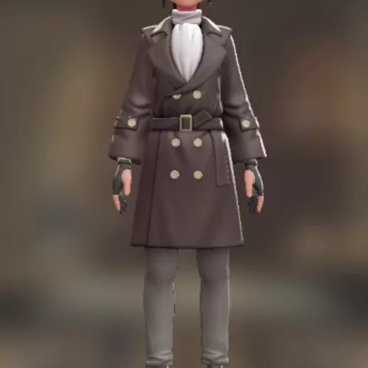 トレンチコート＆パンツセット