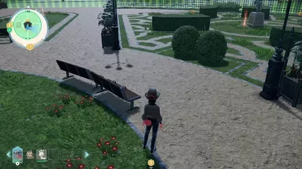 ベンチで休憩して雨になるまで粘る