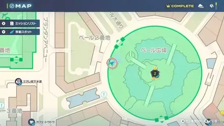 コクーンのマップ