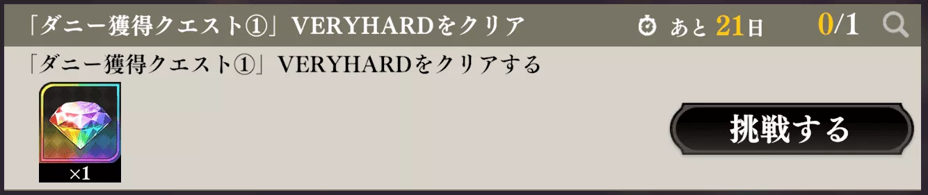 ダニー獲得クエスト