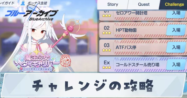 チャレンジの攻略