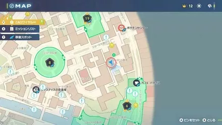 デデンネのマップ