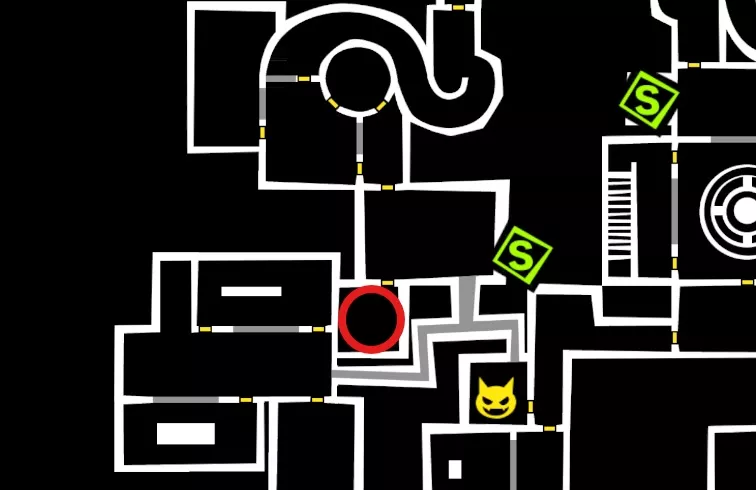 上記画像の場所にいる青ロボットを起動