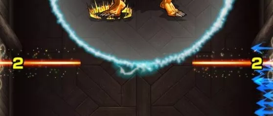 センサーに触れると防御ダウン