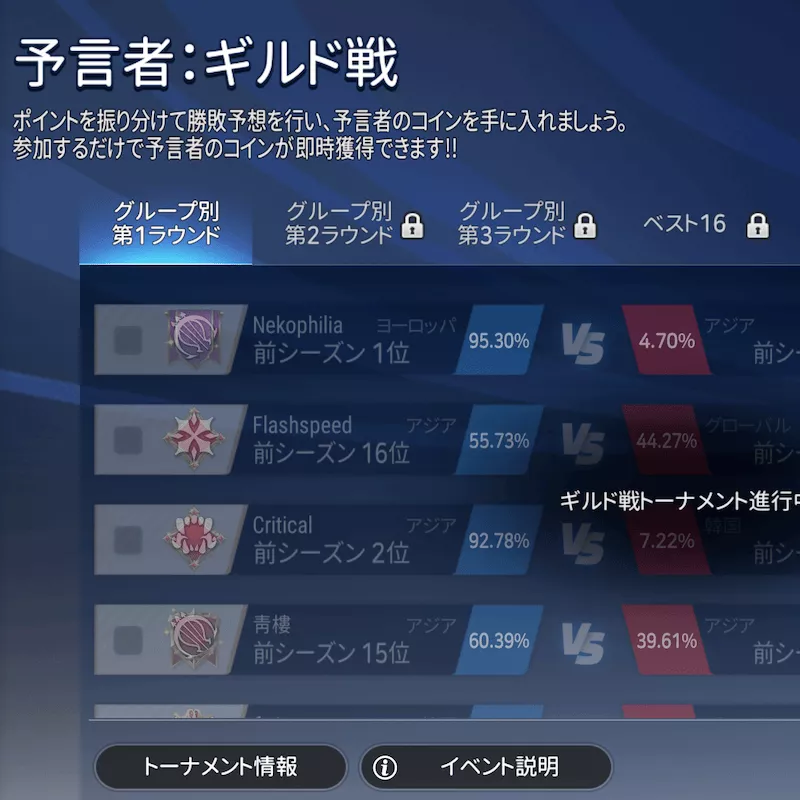 預言者：ギルド戦