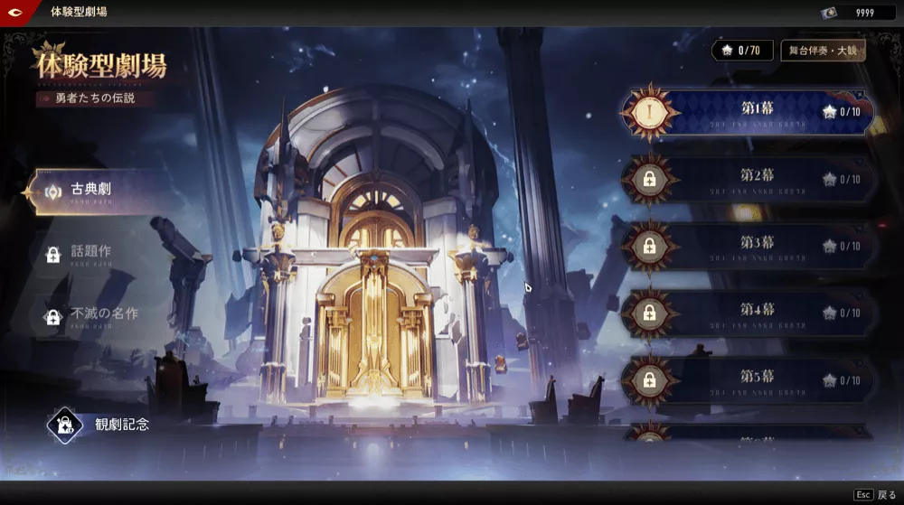 制限時間以内に敵を倒してステージを進める高難易度コンテンツ