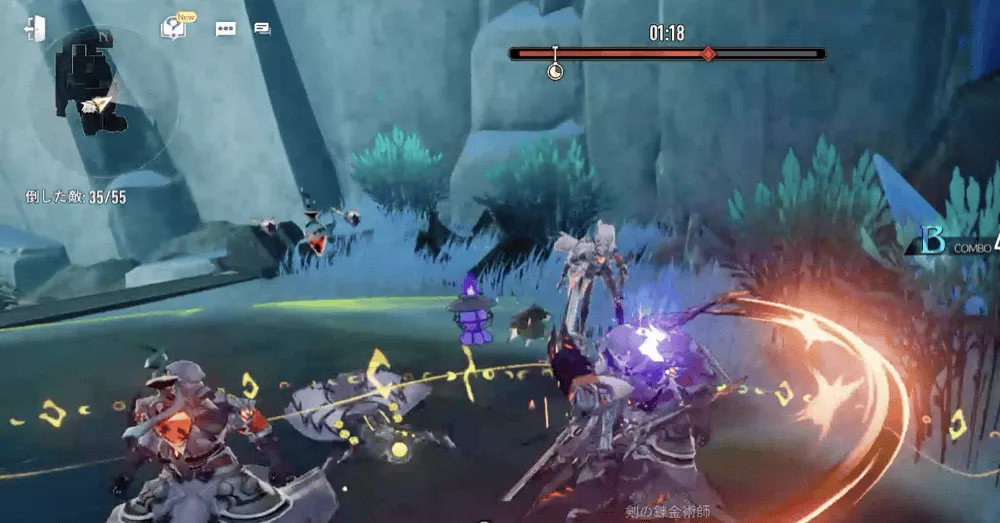 制限時間以内に全ての敵を撃破する