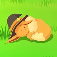 ハロウィンイーブイの星1寝顔画像