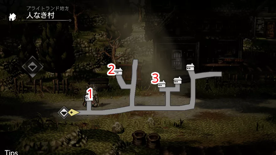 人なき村 宝箱 位置