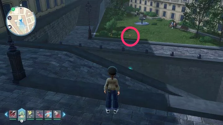 イーブイを上から確認