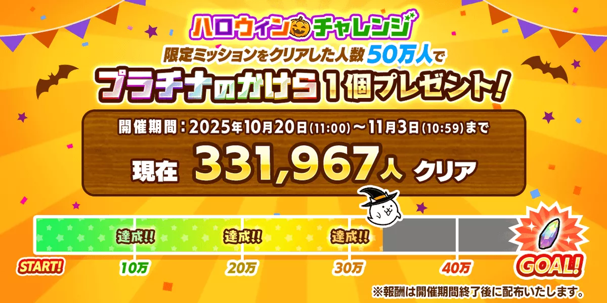 ハロウィンチャレンジ途中経過