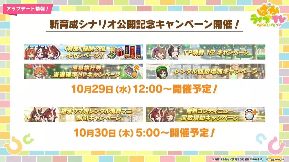 シナリオ記念キャンペーン