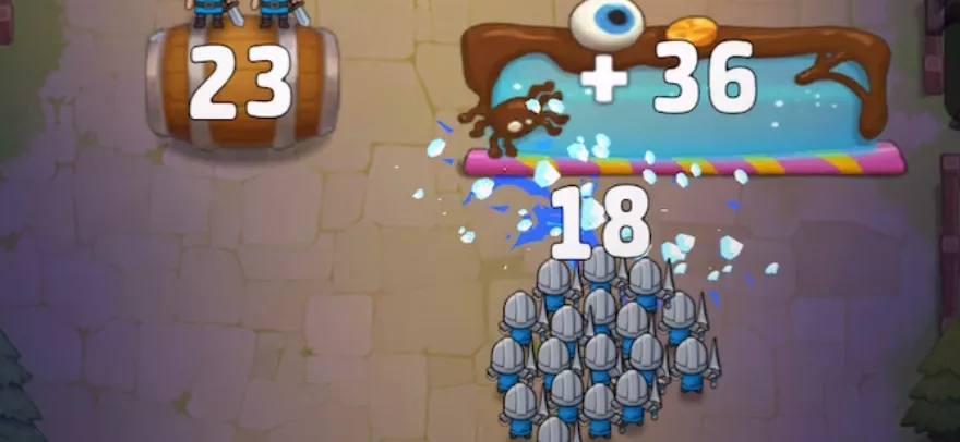 右側の壁を集中攻撃