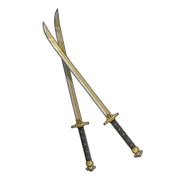 繊細な職人の双剣画像