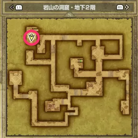 ちからための巻物の拡大マップ