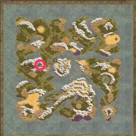 とうぞくの巻物のワールドマップ