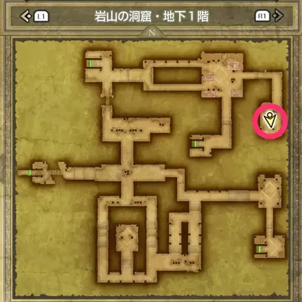 とうぞくの巻物の拡大マップ